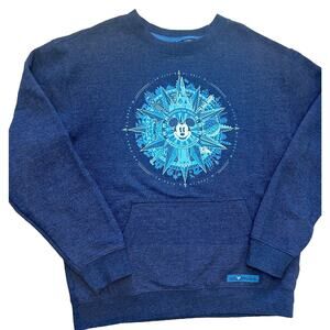 Disney parks Crew Neck Sweatshirt Medium Blue